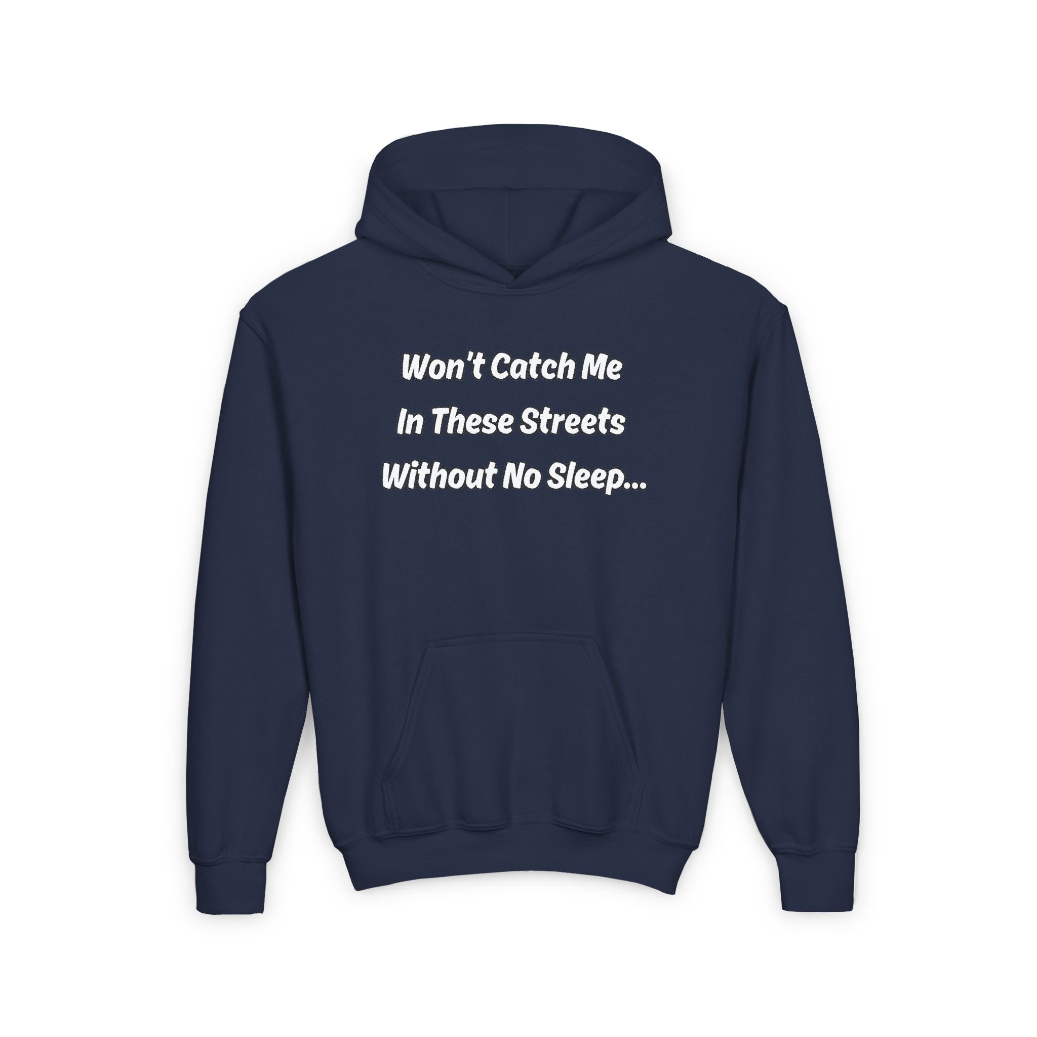 Navy Youth “Won’t Catch Me” Hoodie